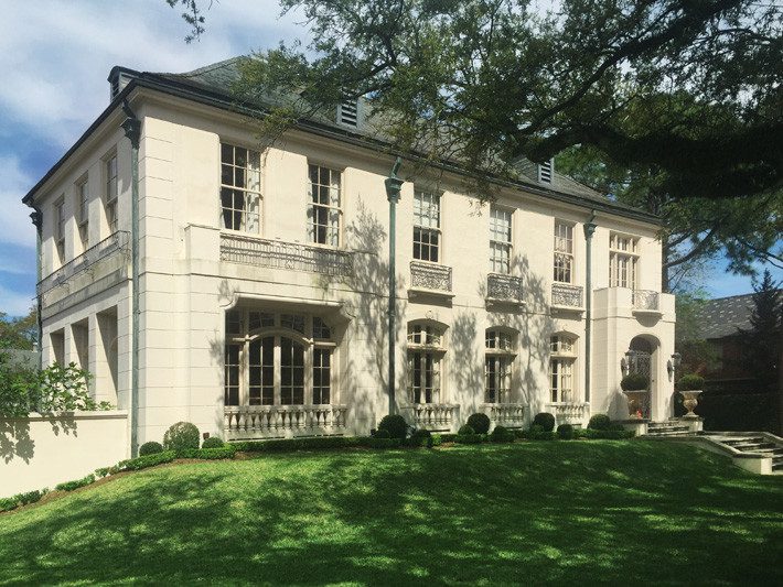 Chateau Revival homem featuring various types of historic wood windows and doors