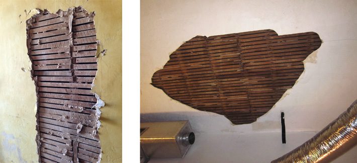 Examples of damaged plaster