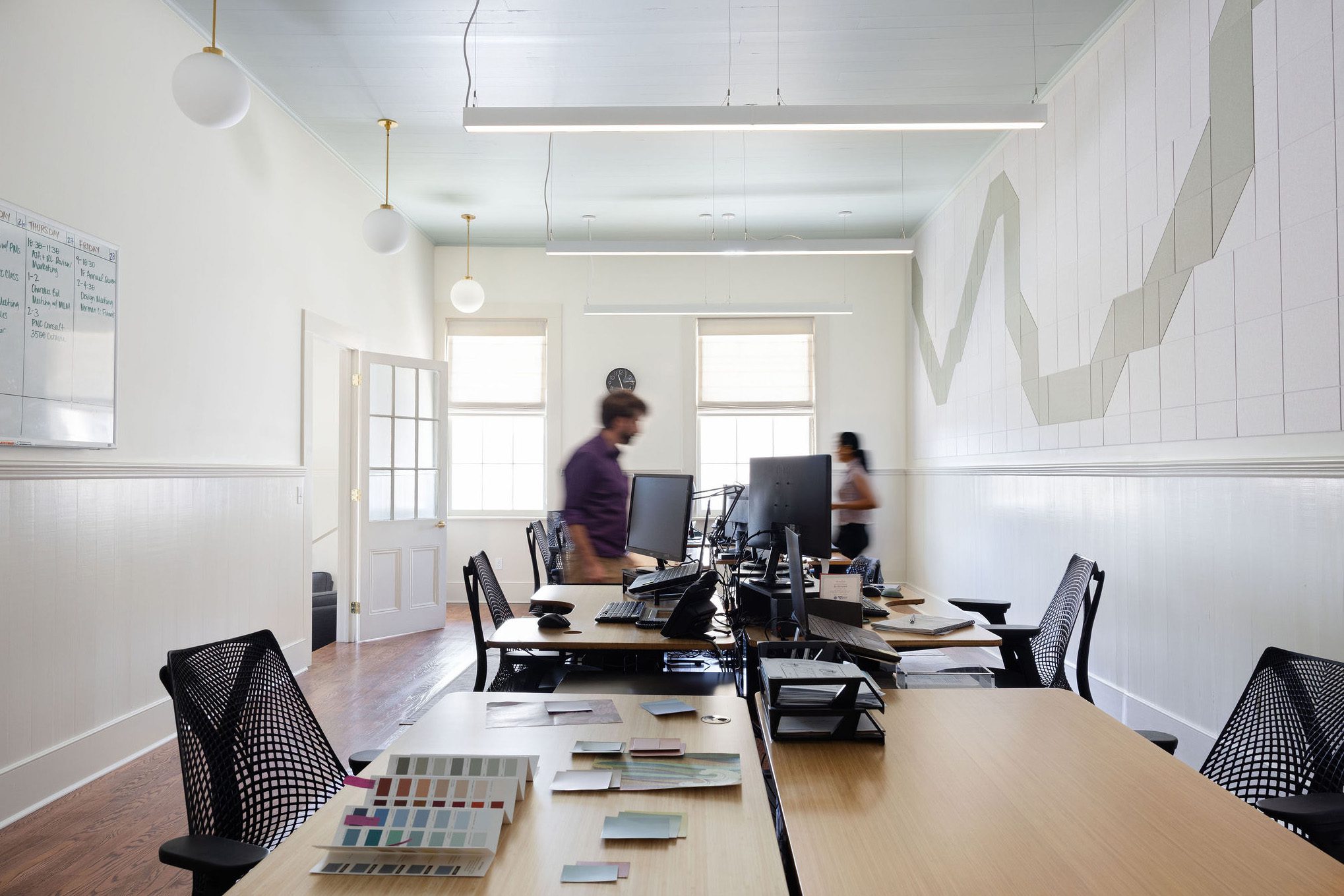 New Orleans Architecture Design Studio with People Walking Around